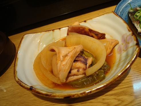 イカと野菜の韓国風煮物